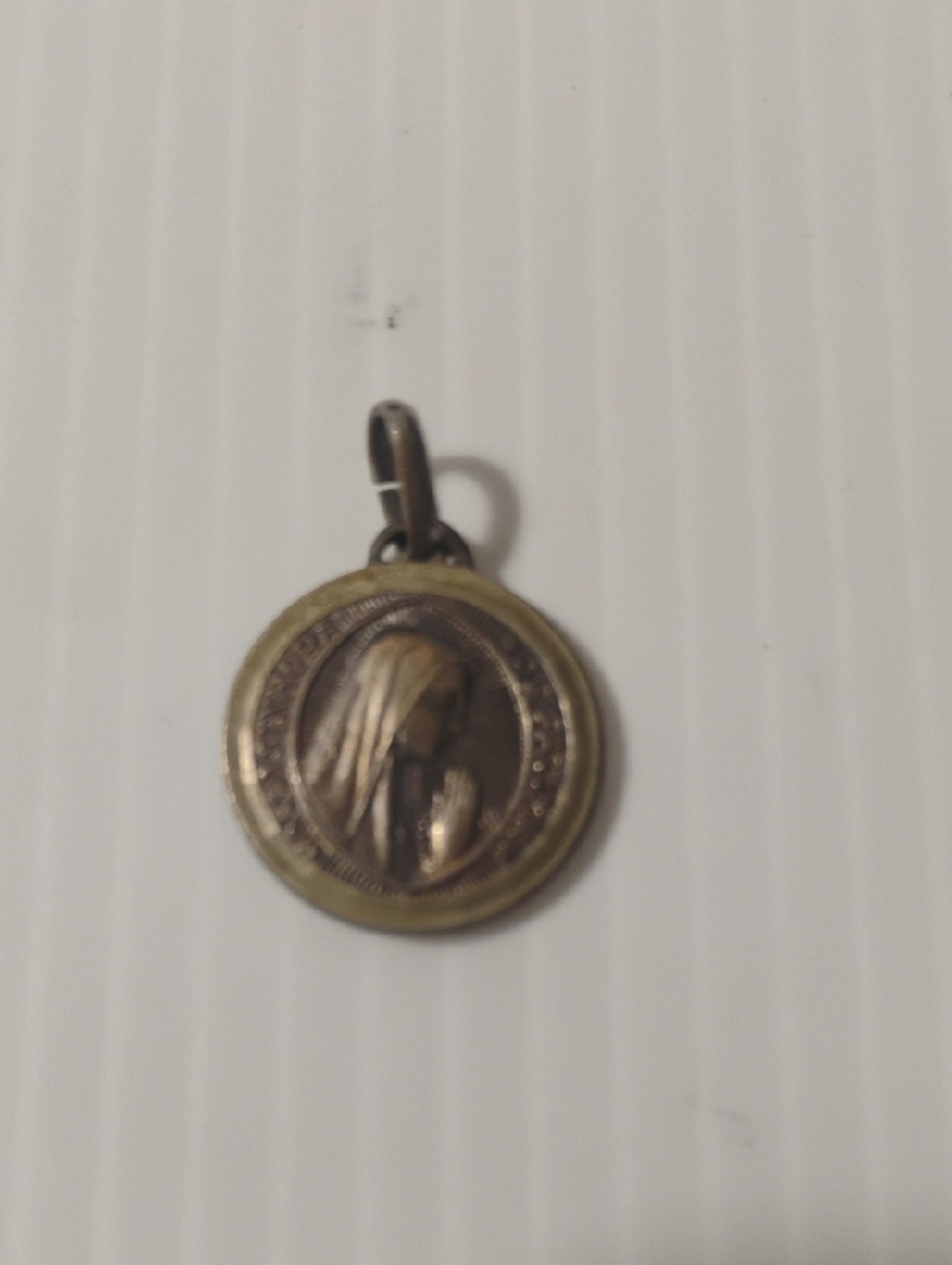 Vintage Fatima Religious Pendant